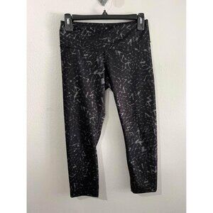 Lululemon athletica star pattern wonder under black and gray leggings size 6